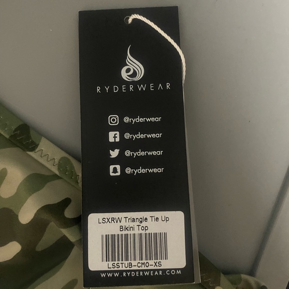 XS camo bikini top NWT- Ryder wear - Picture 2 of 2